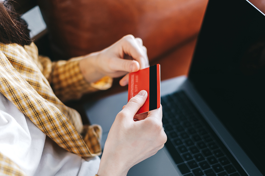 Image of person shopping online