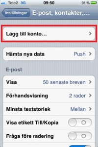 Guide Exchange iphone add account