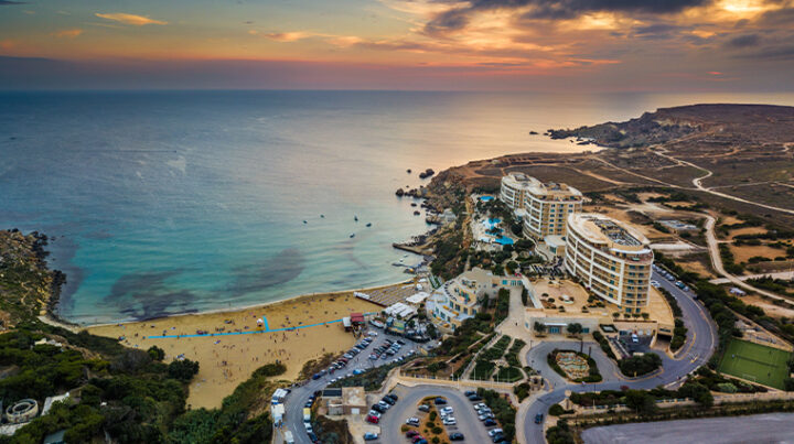 radisson-blu-resort-spa-golden-sands-aerial-wide-sunset